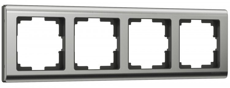 Рамка на 4 поста Werkel WL02-Frame-04 Metallic (глянцевый никель) - купить в Волгограде
