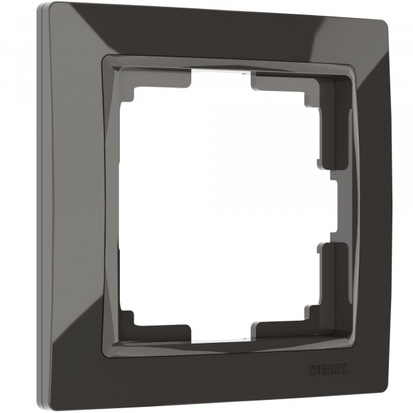 Рамка на 1 пост Werkel WL03-Frame-01 Snabb Basic (серо–коричневый) - купить в Волгограде