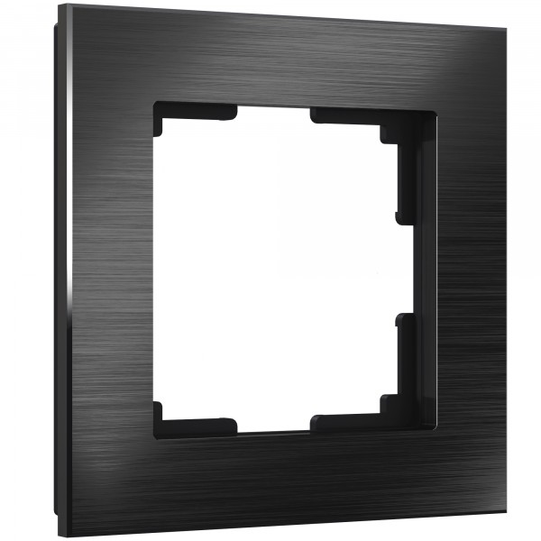 Рамка на 1 пост Werkel WL11-Frame-01 Aluminium (черный алюминий) - купить в Волгограде