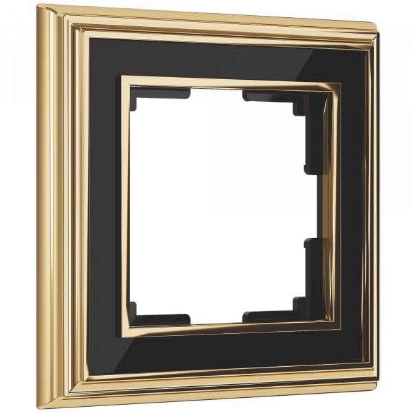 Рамка на 1 пост Werkel WL17-Frame-01 Palacio (золото / черный) - купить в Волгограде