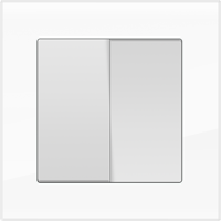 Рамка для двойной розетки Werkel WL01-Frame-01-DBL Favorit (белый) - купить в Волгограде