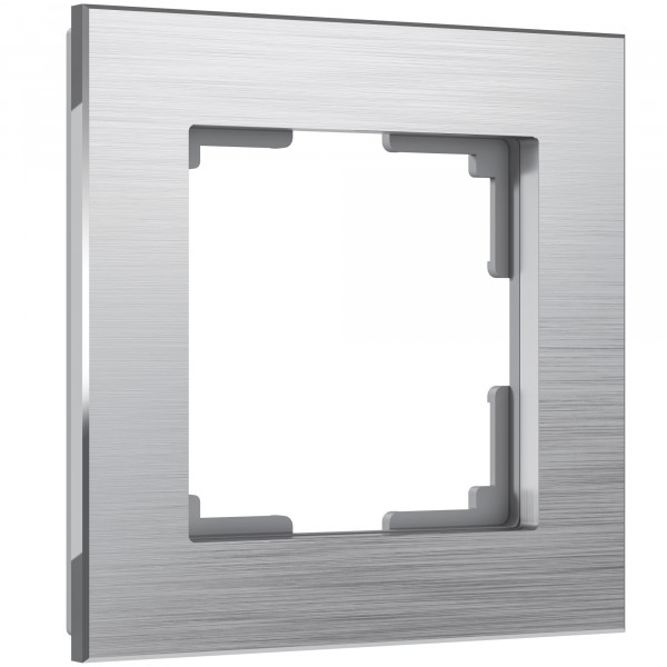Рамка на 1 пост Werkel WL11-Frame-01 Aluminium (алюминий) - купить в Волгограде