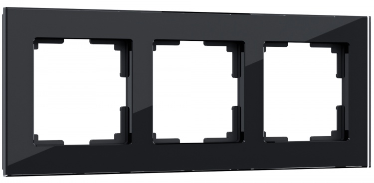 Рамка на 3 поста Werkel WL01-Frame-03 Favorit (черный) - купить в Волгограде