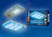 Подсветка для полок Uniel ULE-C01-1,5W/BLUE IP20 SILVER картон