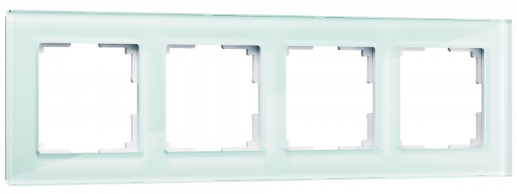 Рамка на 4 поста Werkel WL01-Frame-04 Favorit (натуральное стекло) - купить в Волгограде