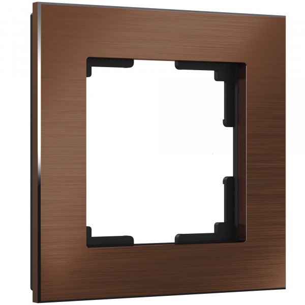 Рамка на 1 пост Werkel WL11-Frame-01 Aluminium (коричневый алюминий) - купить в Волгограде